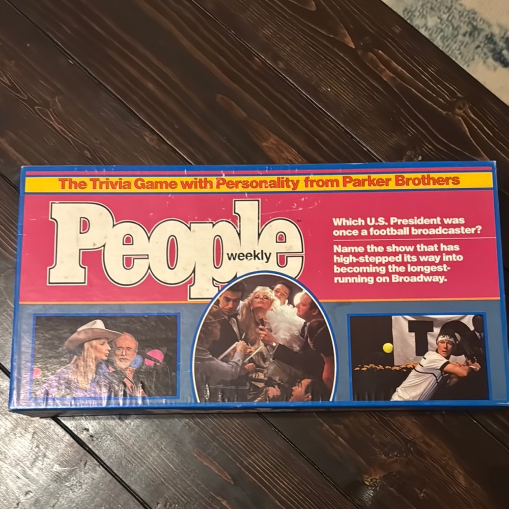VINTAGE Board Game People Weekly 1984 Trivia Family Hollywood Retro Complete